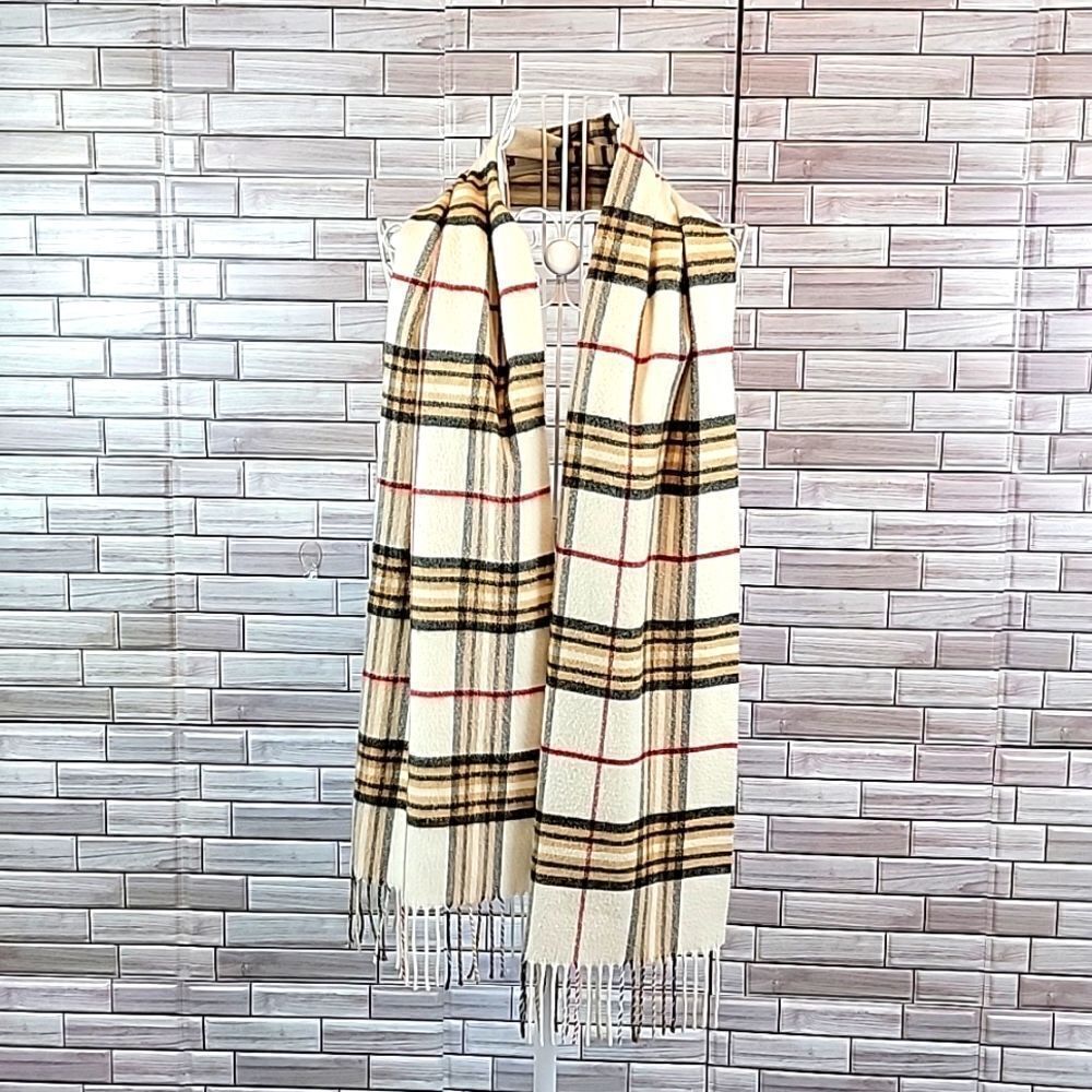 Frass tartan plaid "cashmink" scarf  One Size
